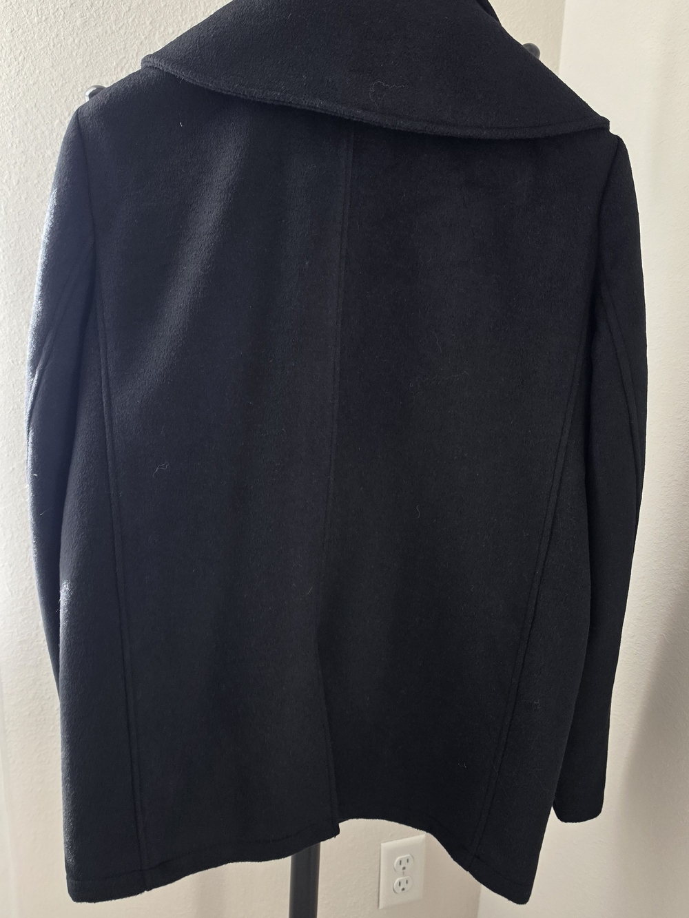 Robert Graham Black Double-Breasted Peacoat - Picture 5 of 11